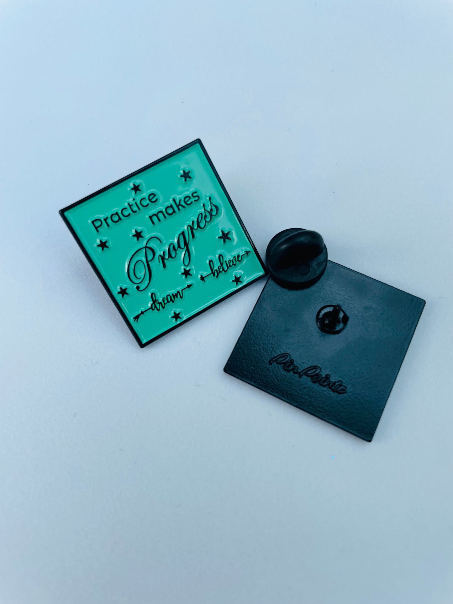 Practice Makes Progress soft enamel pin