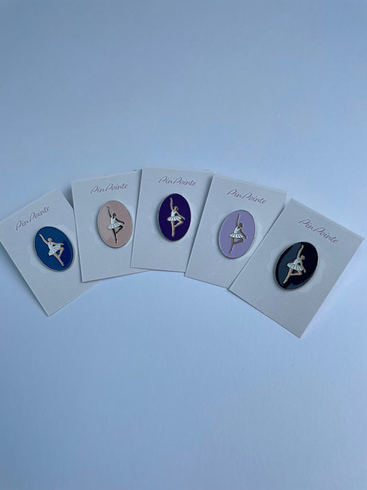 Ballerina enamel pin