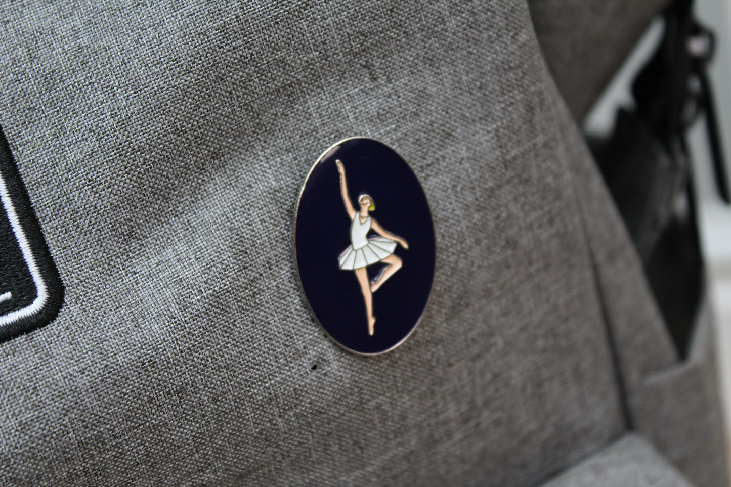 Ballerina enamel pin